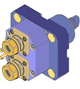 BMT60 BOLT PATTERN 84x94 AXIAL DRILLING MILLING HEAD 2xER20 L= 29 mm MORI SEIKI NL1500Y